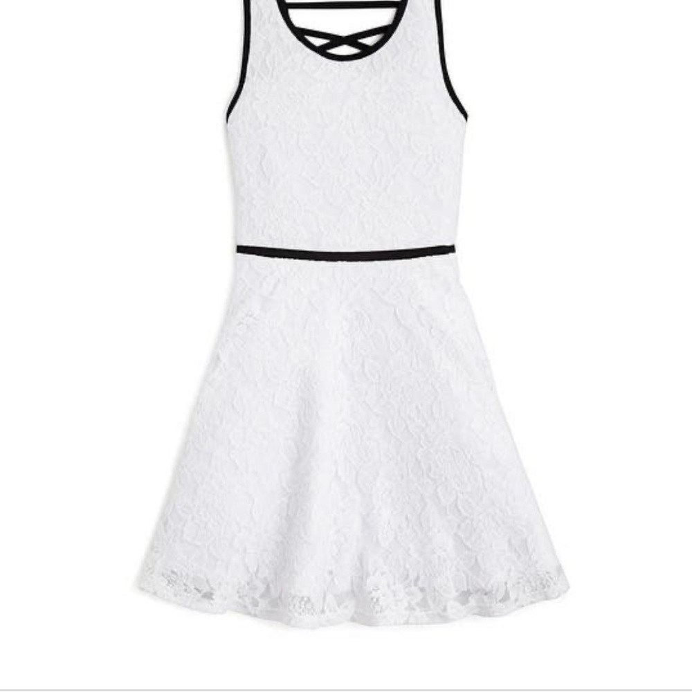 Sally Miller Couture Girls White lace Dress